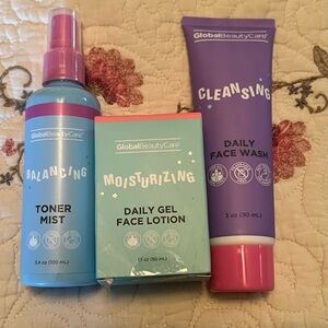 Global Beauty Care Skincare Set - Blue and Purple